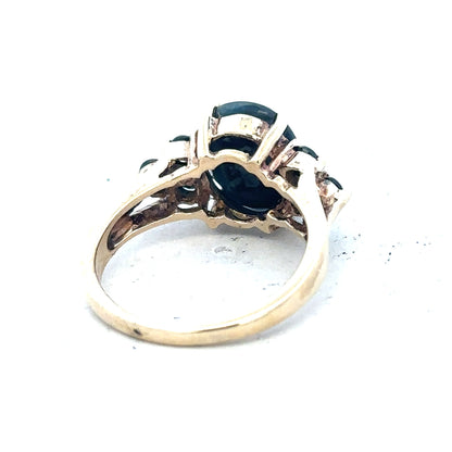 9ct yellow gold ring in size M1/2, featuring a smooth, polished band with a classic, elegant design.