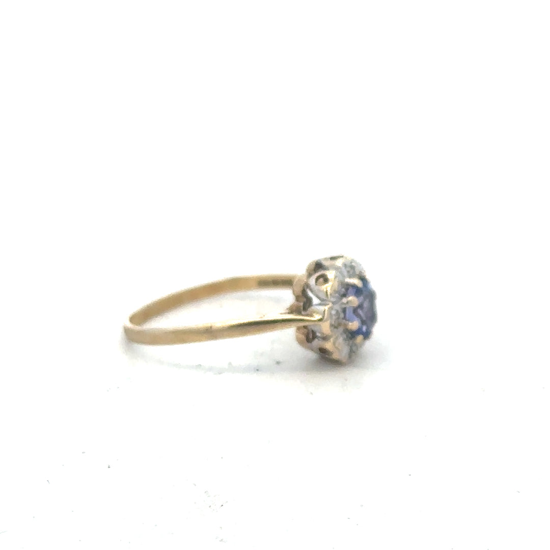 9ct yellow gold ring in size M1/2 with a smooth polished band, unbranded jewelry for elegant everyday wear