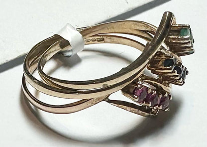 9ct yellow gold ring in size N with a smooth, polished finish, designed for elegant wear.