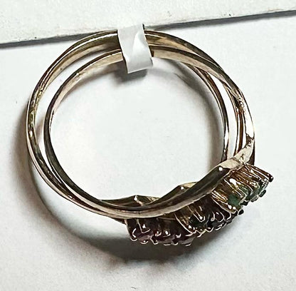 9ct yellow gold ring in size N with a smooth band, unbranded jewelry featuring a polished finish.