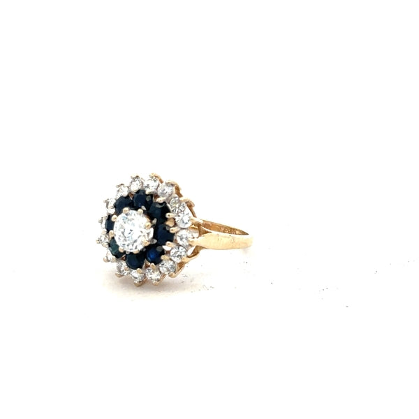 9ct yellow gold ring size N with a smooth band, unbranded jewelry, showcasing a close-up of the elegant gold ring.