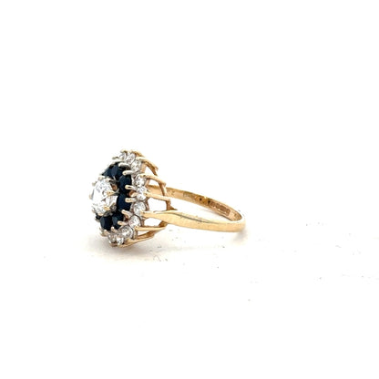 9ct yellow gold ring in size N with a smooth polished finish, unbranded jewelry piece.