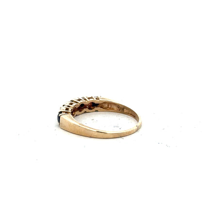 9ct yellow gold ring in size N, featuring a smooth band and polished finish, unbranded jewelry image.