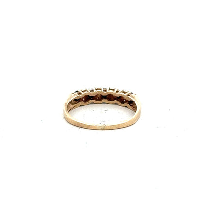 9ct yellow gold ring in size N with a smooth, polished band, unbranded jewelry for elegant everyday wear.