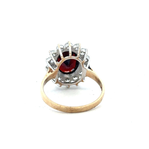 9ct yellow gold ring in size N with a smooth band, unbranded, displayed on a plain white background.