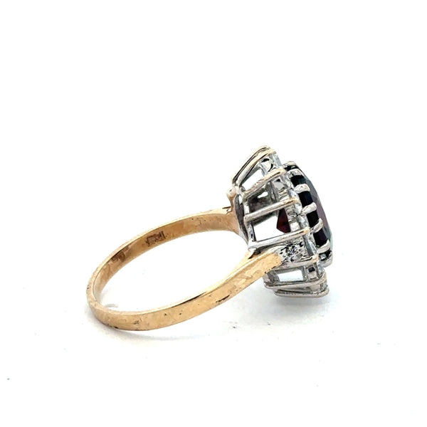 9ct yellow gold ring in size N, featuring a smooth polished band, unbranded jewelry accessory.
