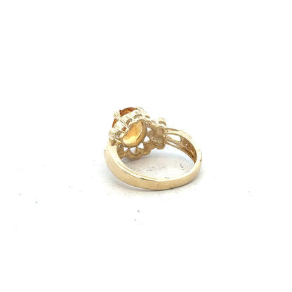 9ct yellow gold ring in size N, featuring a smooth polished band, unbranded jewelry for elegant wear