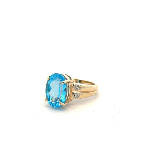 9ct yellow gold ring in size N, featuring a smooth polished finish and classic design, unbranded jewelry.