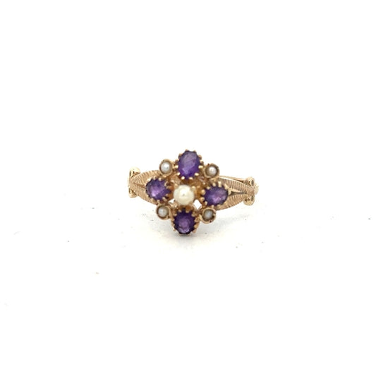 9ct yellow gold ring in size N1/2, showcasing a simple band with a polished finish, unbranded jewelry.