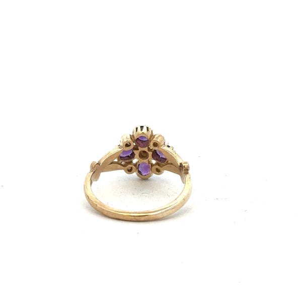 9ct yellow gold ring in size N1/2, featuring a smooth band design with a polished finish.
