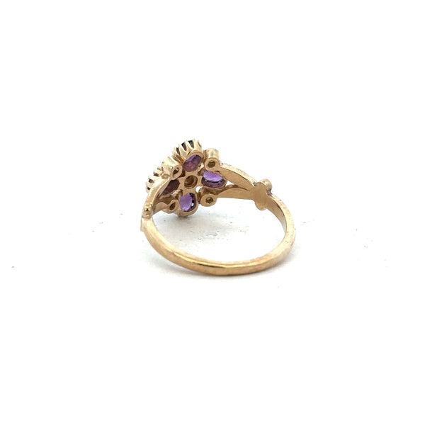 9ct yellow gold ring size N1/2, unbranded, featuring a smooth band and classic design, shown in a close-up image.