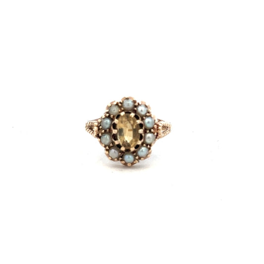 9ct yellow gold ring in size N1/2, featuring a smooth polished band with a simple, elegant design.