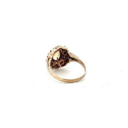 9ct yellow gold ring in size N1/2, featuring a smooth band and classic design, unbranded, perfect for everyday wear.