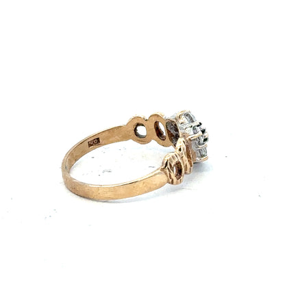 9ct yellow gold ring in size O, featuring a smooth polished band with a classic design, unbranded jewelry.