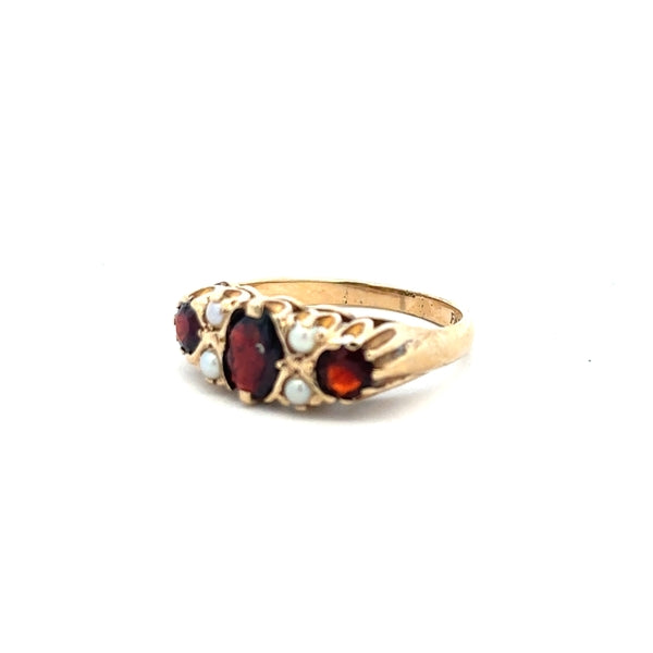 9ct yellow gold ring in size O with a smooth band, unbranded jewelry featuring a polished finish.