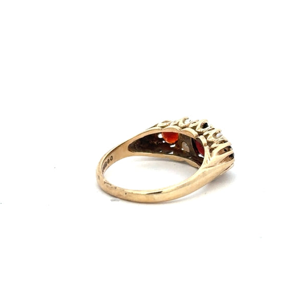9ct yellow gold ring in size O with a smooth band, unbranded jewelry suitable for everyday wear.