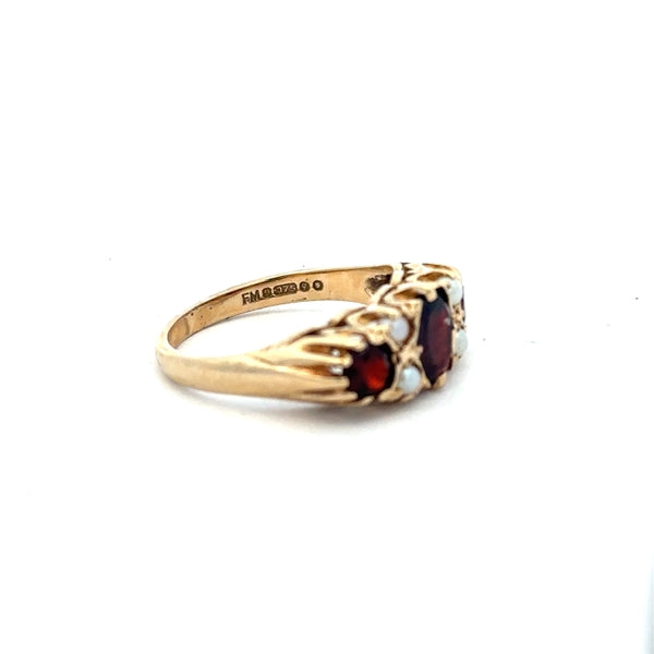 9ct yellow gold ring in size O, showcasing a smooth polished band with a classic design.