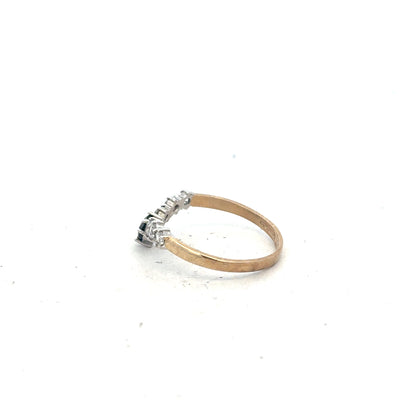 9ct yellow gold ring in size O with a smooth band, unbranded jewelry designed for elegant everyday wear.