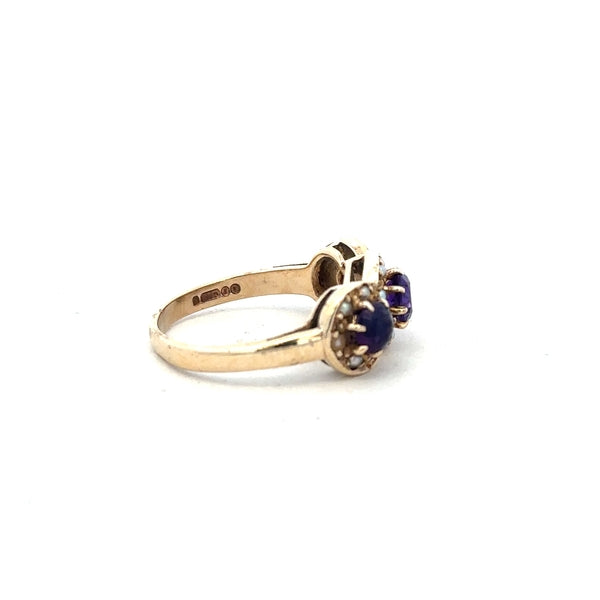 9ct yellow gold ring in size O with a smooth, polished finish, showcasing a classic design.