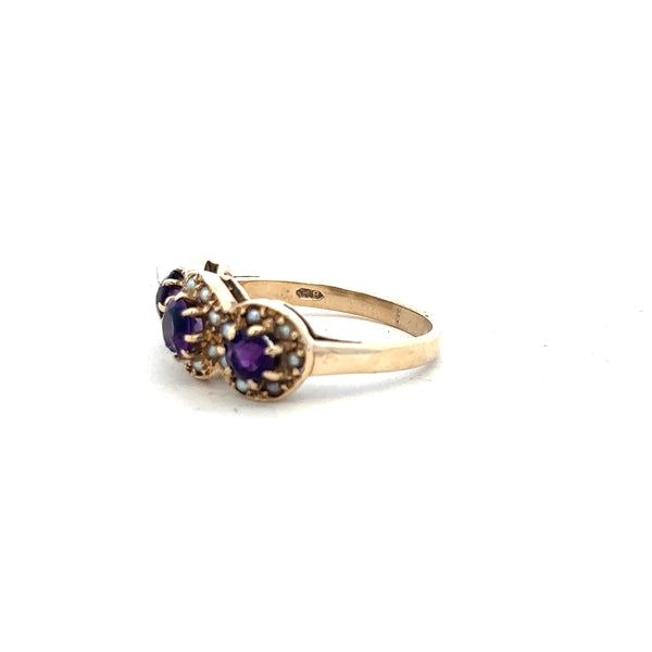 9ct yellow gold ring in size O with a simple band design, unbranded, displayed on a plain background.