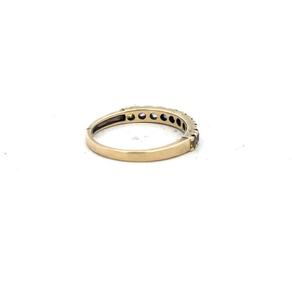 9ct yellow gold ring in size O with a smooth band, unbranded jewelry designed for elegant everyday wear