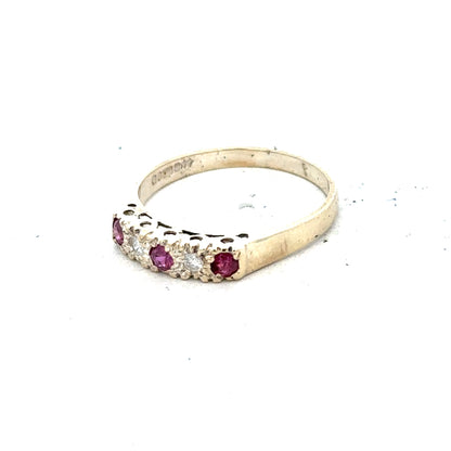 9ct yellow gold ring in size O, featuring a polished band with a simple, elegant design.