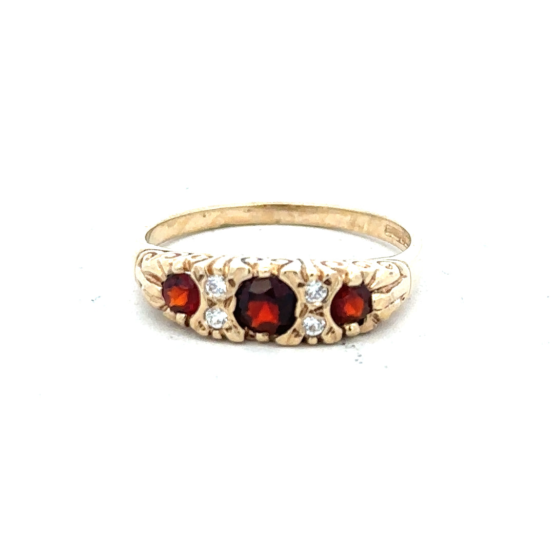9ct yellow gold ring in size O 1/2 with a simple band design, unbranded jewelry.