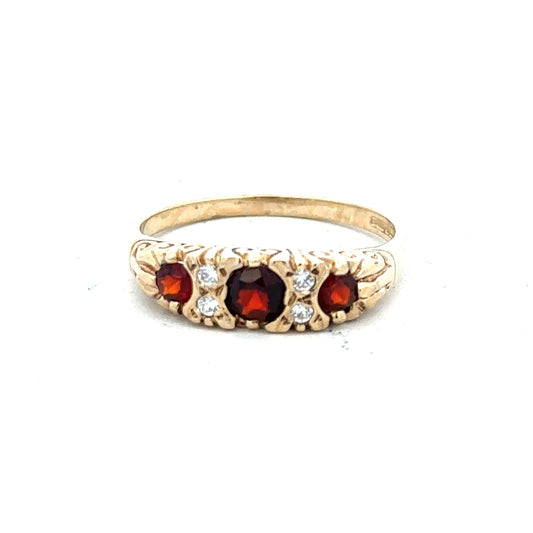 9ct yellow gold ring in size O 1/2 with a simple band design, unbranded jewelry.
