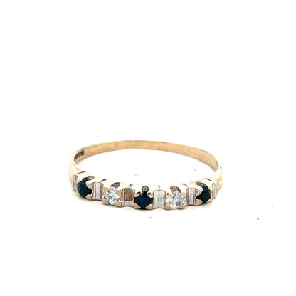 9ct yellow gold ring in size P with a smooth band, unbranded jewelry, showcasing a close-up view of the elegant design.