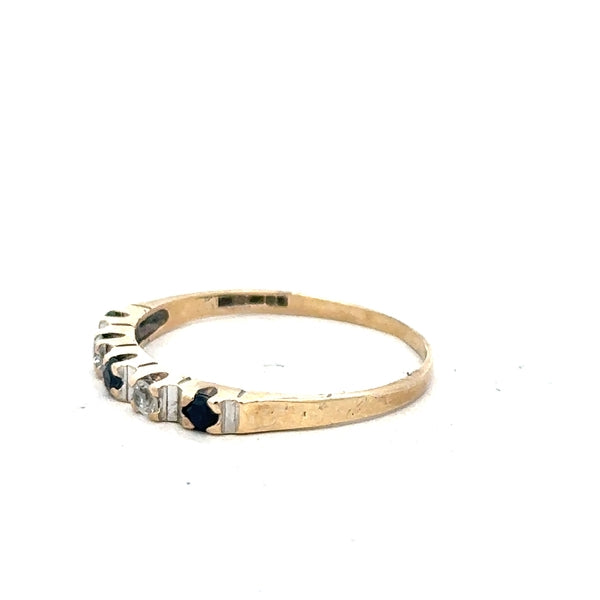 9ct yellow gold ring in size P with a smooth polished finish, unbranded jewelry for elegant wear