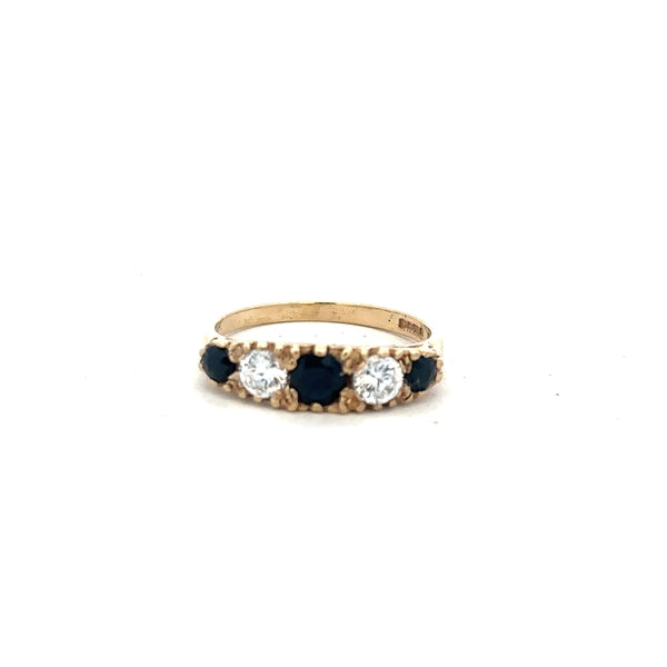 9ct yellow gold ring in size P with a simple, polished band, unbranded jewelry for everyday wear.