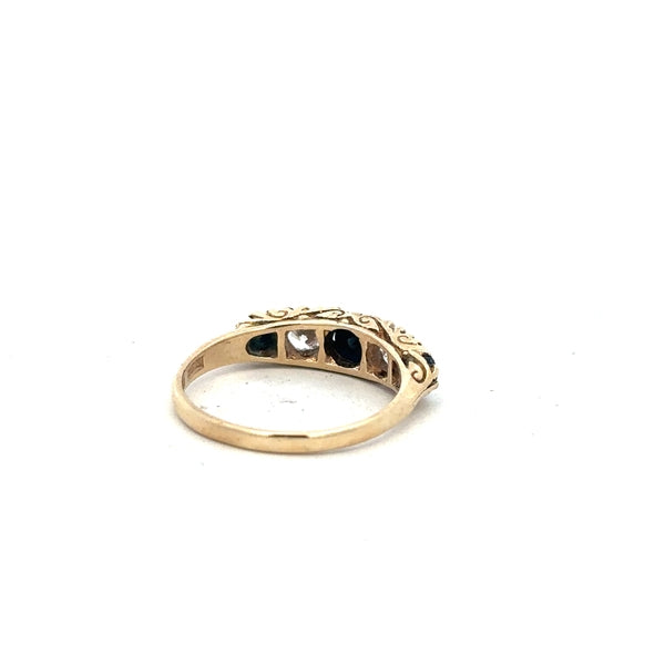 9ct yellow gold ring in size P with a smooth band, unbranded jewelry perfect for everyday wear.