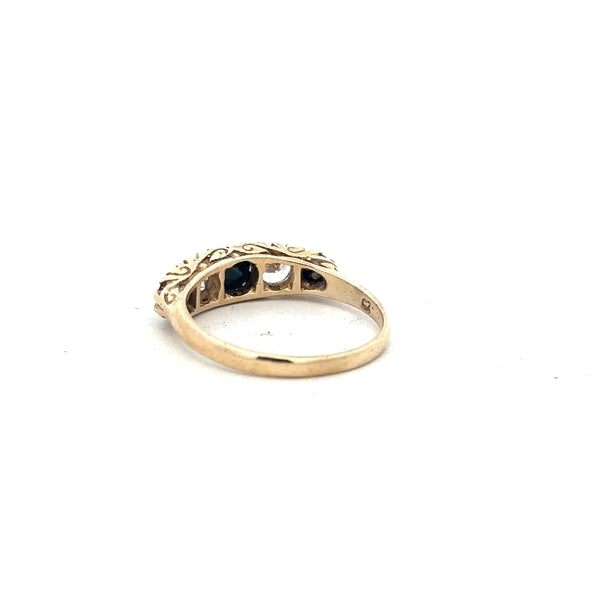 9ct yellow gold ring in size P with a smooth band, unbranded jewelry showcasing a classic and elegant design.