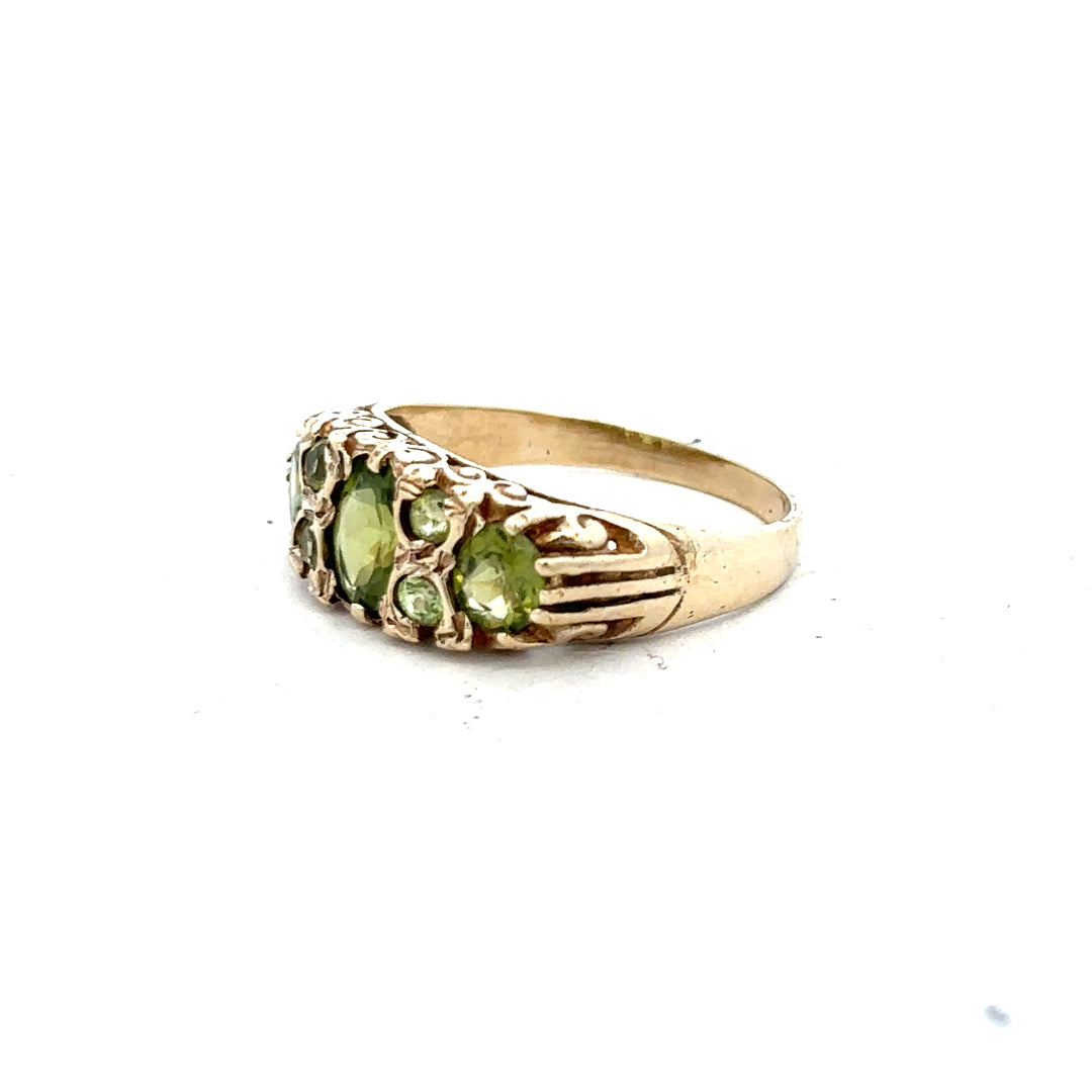 9ct yellow gold ring in size P1/2, featuring a polished band, unbranded jewelry for women or men.