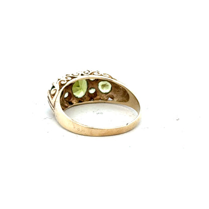 Yellow gold ring in size P1/2, 9 carats, unbranded, with a smooth polished band visible in the image.