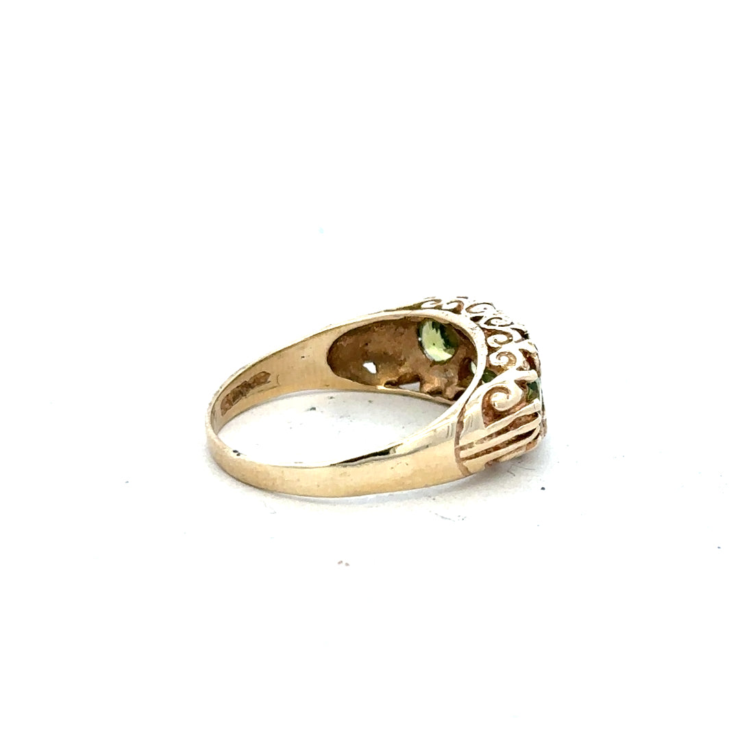 9ct yellow gold ring in size P1/2, featuring a smooth polished band, unbranded jewelry for elegant everyday wear.