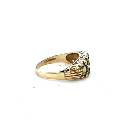 Yellow gold ring in size P1/2, 9 carats, unbranded jewelry, showcasing the smooth, polished band.