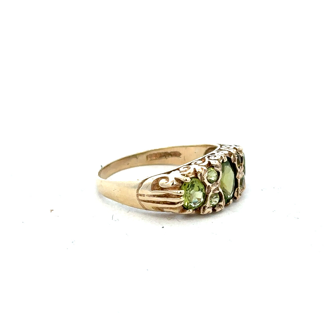 9ct yellow gold ring in size P1/2, featuring a smooth band and classic design, unbranded jewelry accessory.