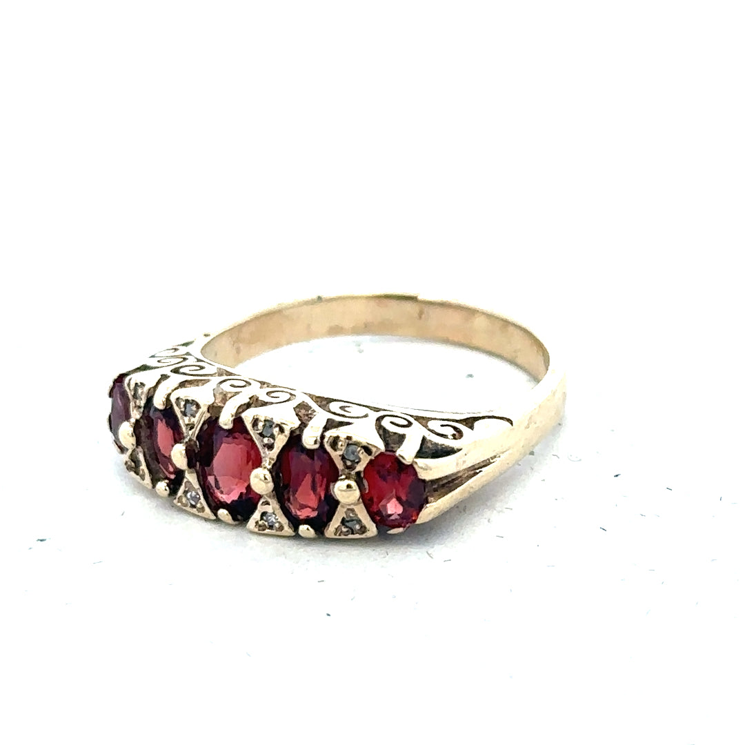 9ct yellow gold ring in size Q with a smooth polished finish, showcasing its elegant and classic design.