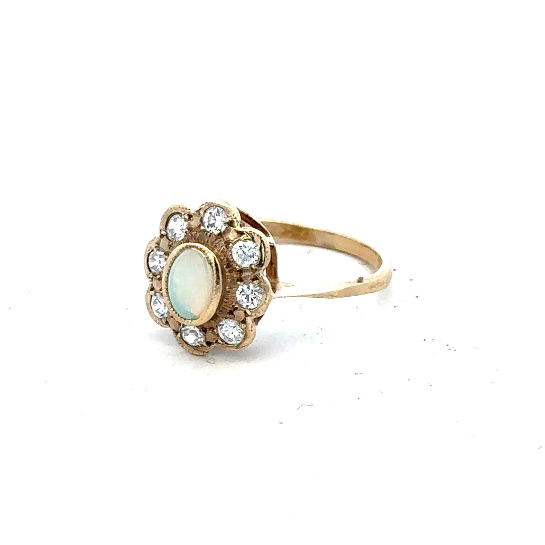 9ct yellow gold ring in size Q with a smooth band, unbranded, elegant jewelry piece for everyday wear.