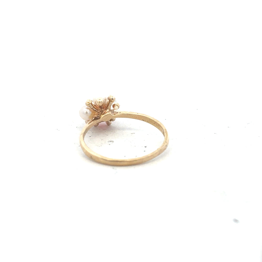 9ct yellow gold ring size Q, simple unbranded gold band with smooth finish, showcasing a classic jewelry design.