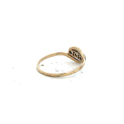 9ct yellow gold ring in size Q, featuring a smooth band and polished finish, unbranded jewelry for elegant wear.