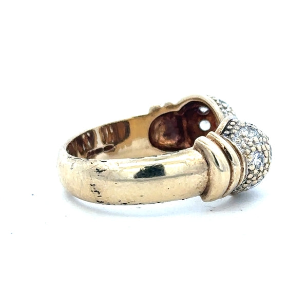 9ct yellow gold ring in size S, showcasing a smooth, polished band with a simple, elegant design.