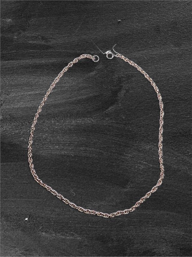 9ct yellow gold rope chain, 16-inch length, 9.4g, unbranded jewelry, close-up of textured gold chain with lobster clasp.
