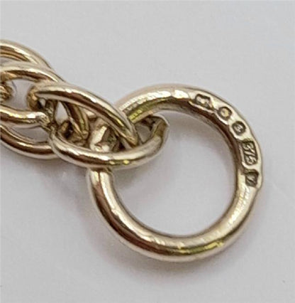 9ct yellow gold rope chain, 16-inch length, 9.4g, unbranded jewelry with intricate twisted design.