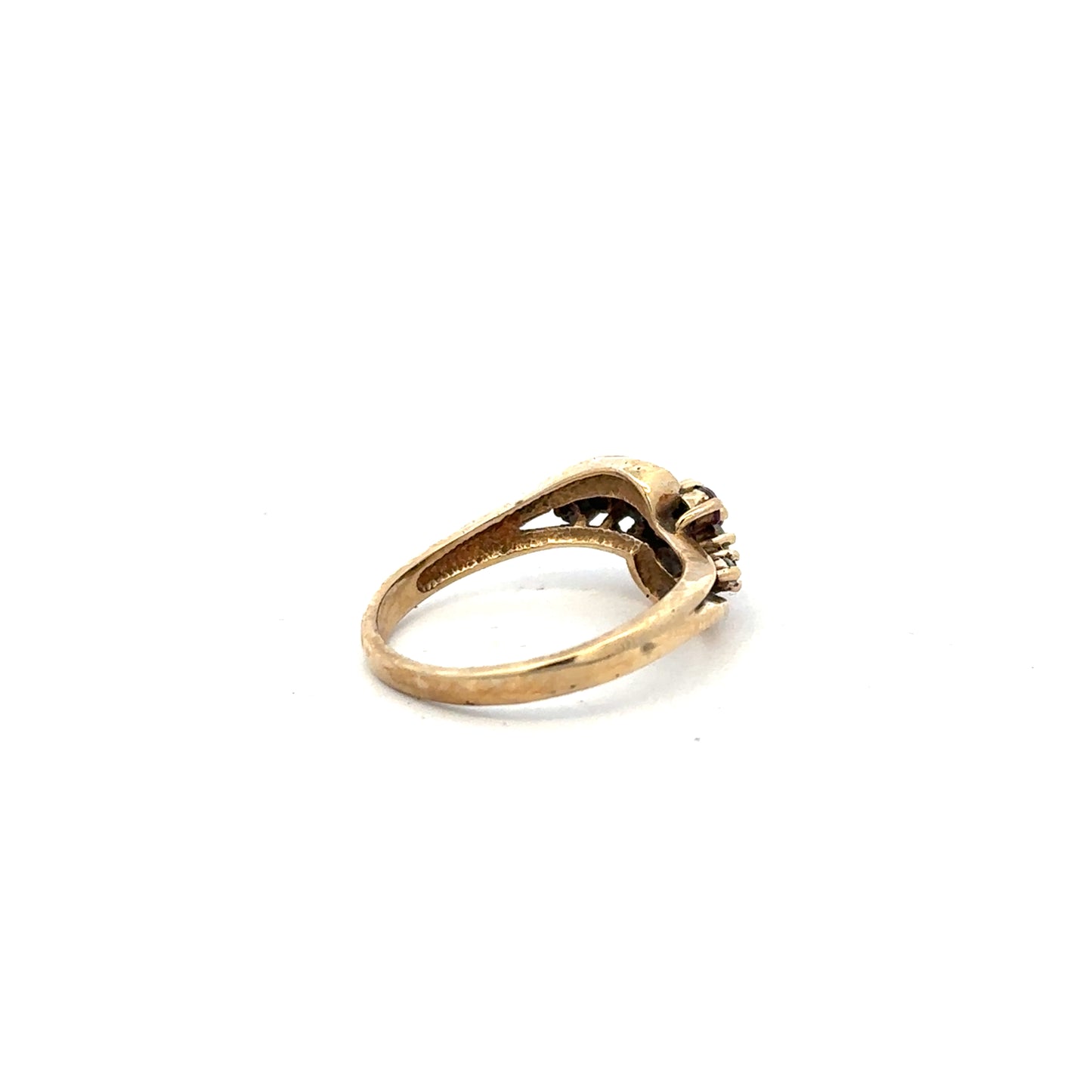 9ct yellow gold diamond ring in size M1/2, featuring a sparkling diamond setting and elegant design.