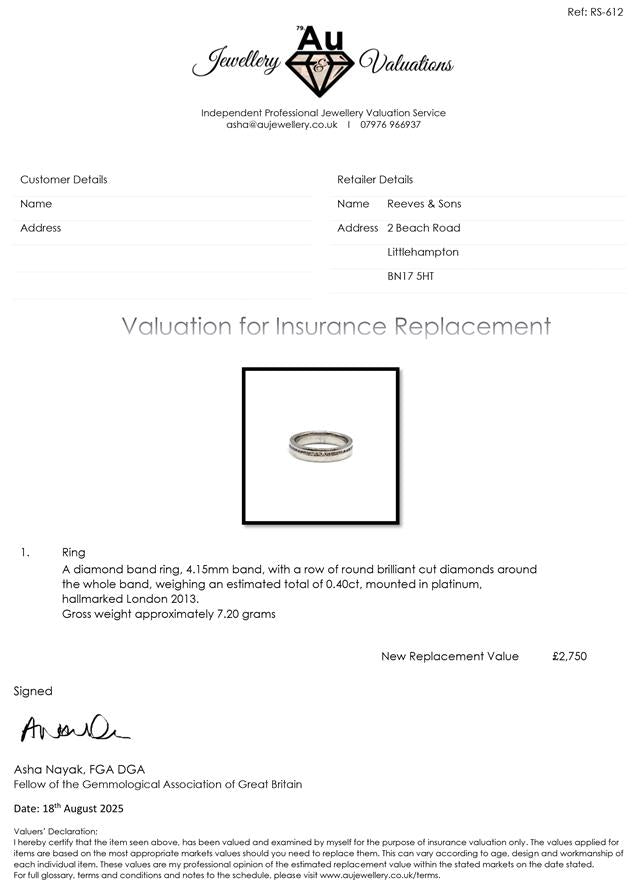 Platinum diamond ring with a central sparkling diamond, elegant design, unbranded jewelry piece, model SH24450B.