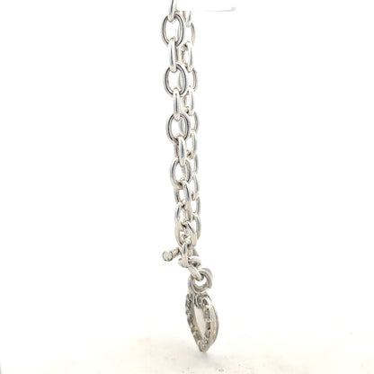 Silver bracelet weighing 19.5g with intricate design, crafted for stylish wear and everyday elegance.