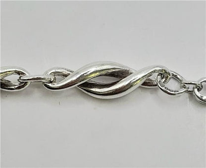 Silver bracelet, 19cm length, 14.4g, unbranded, stylish jewelry with a smooth, polished finish.