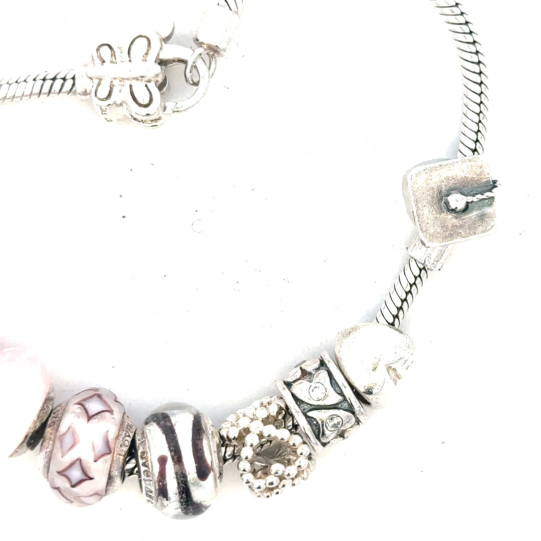 Silver bracelet weighing 37g with a sleek design, handmade jewelry piece from an unbranded collection, displayed on a neutral background.